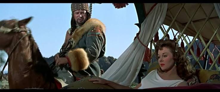 movie scene from The Conqueror (1956)